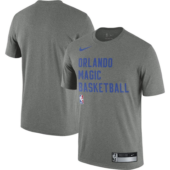 Men's Orlando Magic Heather Gray 2023 24 Sideline Legend Performance Practice T-Shirt