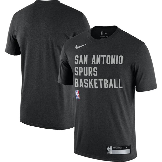 Men's San Antonio Spurs Black 2023 24 Sideline Legend Performance Practice T-Shirt