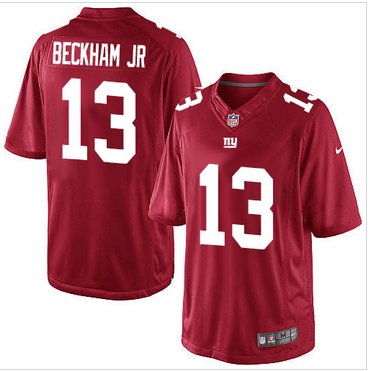 NEW New York Giants #13 Odell Beckham Jr Red Limited NFL Jersey