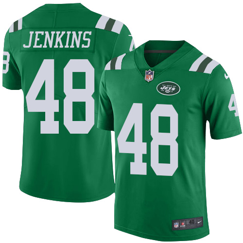 Nike Jets #48 Jordan Jenkins Green Men's Stitched NFL Elite Rush Jersey Nike Jets #48 Jordan Jenkins Green Men's Stitched NFL Elite Rush Jersey
