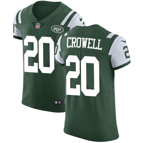 Nike Jets #20 Isaiah Crowell Green Team Color Men's Stitched NFL Vapor Untouchable Elite Jersey Nike Jets #20 Isaiah Crowell Green Team Color Men's Stitched NFL Vapor Untouchable Elite Jersey