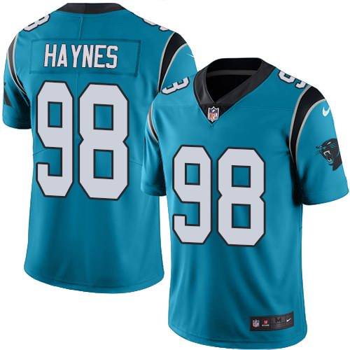 Nike Panthers 98 Marquis Haynes Blue Vapor Untouchable Limited Jersey Nike Panthers 98 Marquis Haynes Blue Vapor Untouchable Limited Jersey