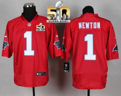 Nike Panthers #1 Cam Newton Red Super Bowl 50 Men's Stitched NFL Elite QB Practice Jersey Nike Panthers #1 Cam Newton Red Super Bowl 50 Men's Stitched NFL Elite QB Practice Jersey