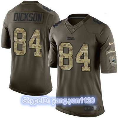 Nike Panthers #84 Ed Dickson Green Men's Stitched NFL Limited Salute to Service Jersey