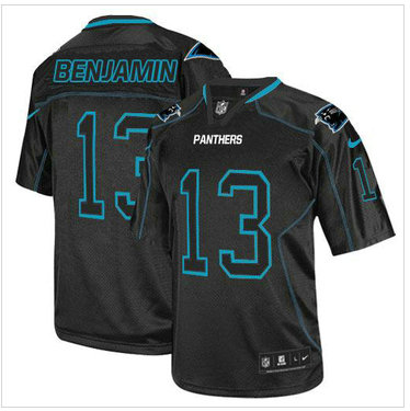 Carolina Panthers #13 Kelvin Benjamin Lights Out Black NFL Elite Jersey