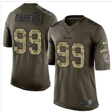 Nike Buffalo Bills #99 Marcell Dareus Green Men's Stitched NFL Limited Salute To Service Jersey
