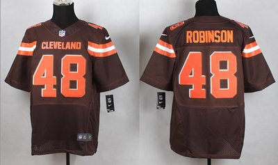 Cleveland Browns#48 Robinson Brown elite jersey Cleveland Browns#48 Robinson Brown elite jersey