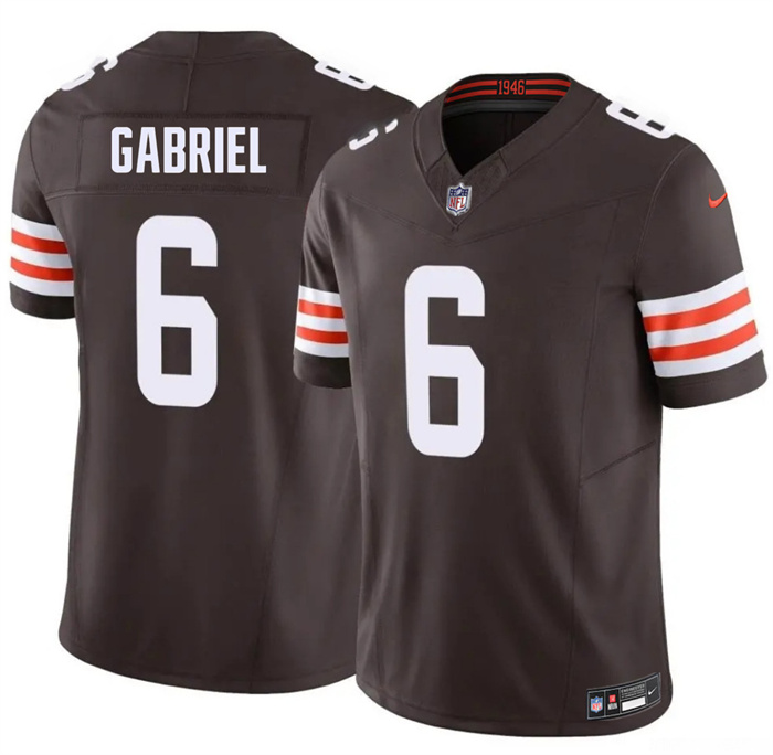 Men's Cleveland Browns #6 Dillon Gabriel Brown 2026 F.U.S.E. Vapor Limited Stitched Football Jersey