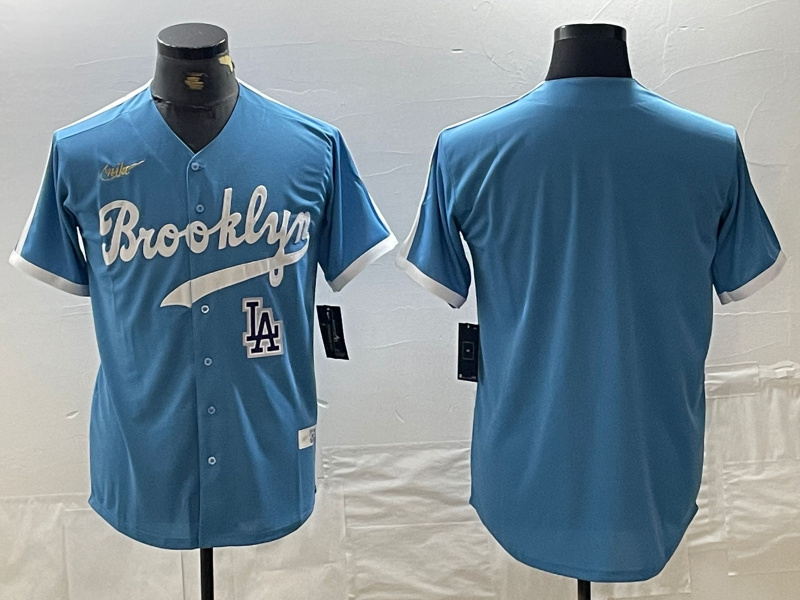 Men's Los Angeles Dodgers Team Light Blue Throwback Cool Base Stitched Baseball Jersey 9 Men's Los Angeles Dodgers Team Light Blue Throwback Cool Base Stitched Baseball Jersey 9