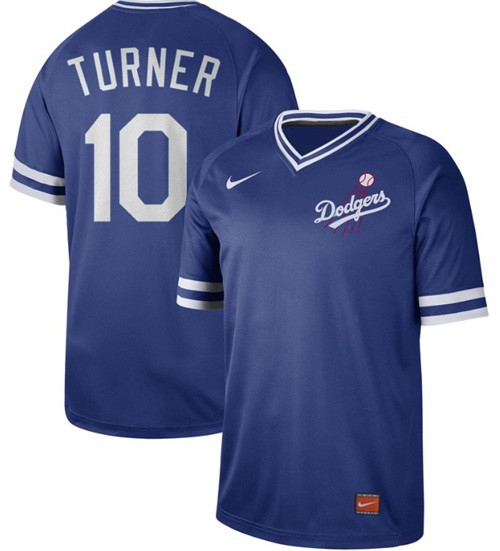 Dodgers #10 Justin Turner Royal Authentic Cooperstown Collection Stitched Baseball Jersey Dodgers #10 Justin Turner Royal Authentic Cooperstown Collection Stitched Baseball Jersey