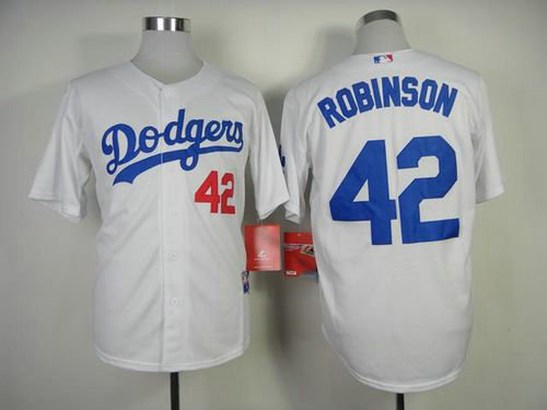 Los Angeles Dodgers #42 Jackie Robinson White Cool Base Baseball Jersey Los Angeles Dodgers #42 Jackie Robinson White Cool Base Baseball Jersey