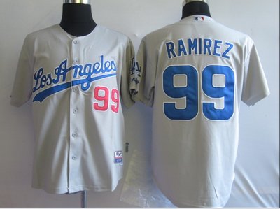 MLB Jerseys Los Angeles Dodgers 99 Manny Ramirez Grey MLB Jerseys Los Angeles Dodgers 99 Manny Ramirez Grey