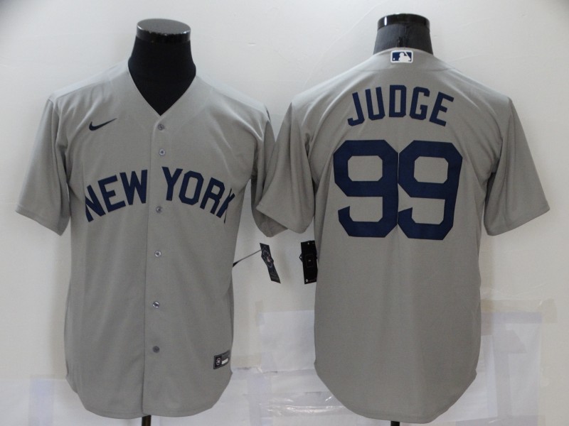 Yankees 99 Aaron Judge Gray Nike 2021 Field Of Dreams Cool Base Jersey Yankees 99 Aaron Judge Gray Nike 2021 Field Of Dreams Cool Base Jersey
