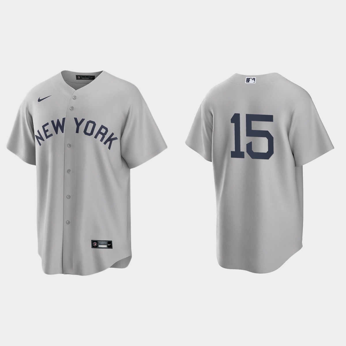 New York Yankees #15 Thurman Munson Men's Nike Gray 2021 Field of Dreams Game MLB Jersey New York Yankees #15 Thurman Munson Men's Nike Gray 2021 Field of Dreams Game MLB Jersey