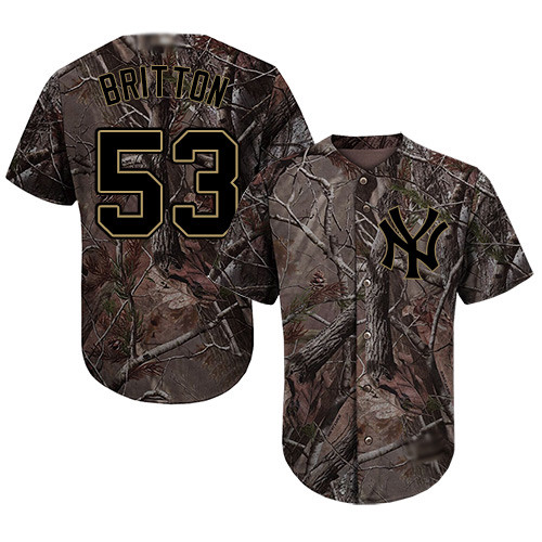 Yankees #53 Zach Britton Camo Realtree Collection Cool Base Stitched Baseball Jersey Yankees #53 Zach Britton Camo Realtree Collection Cool Base Stitched Baseball Jersey