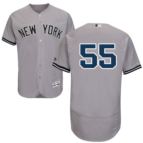 Yankees #55 Sonny Gray Grey Flexbase Authentic Collection Stitched MLB Jersey Yankees #55 Sonny Gray Grey Flexbase Authentic Collection Stitched MLB Jersey