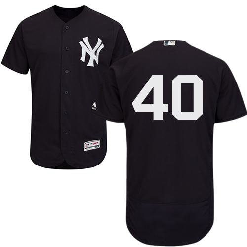 Yankees #40 Luis Severino Navy Blue Flexbase Authentic Collection Stitched MLB Jersey Yankees #40 Luis Severino Navy Blue Flexbase Authentic Collection Stitched MLB Jersey