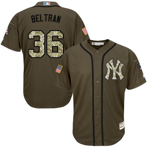 Yankees #36 Carlos Beltran Green Salute to Service Stitched MLB Jersey Yankees #36 Carlos Beltran Green Salute to Service Stitched MLB Jersey