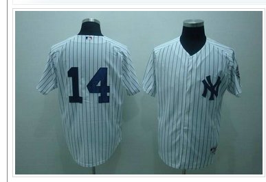 New York Yankees #14 Martin Prado White Stitched Baseball Jersey