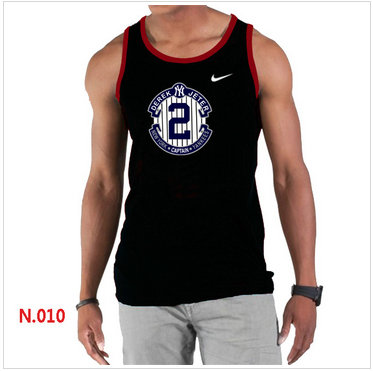New Derek Jeter New York Yankees Official Final Season Commemorative Logo men Tank Top Black