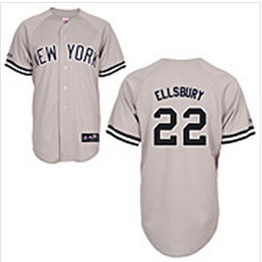 New York Yankees #22 Replica Jacoby Ellsbury Road Jersey