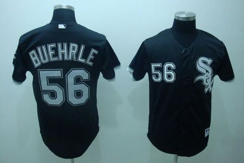 Chicago White Sox Replica 56 Mark Buehrle Jersey balck Chicago White Sox Replica 56 Mark Buehrle Jersey balck