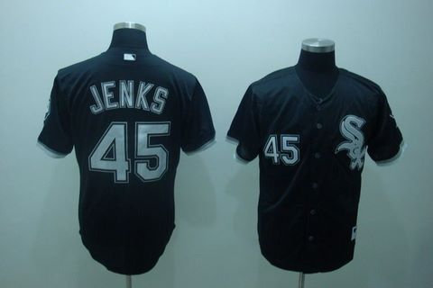 MLB Jerseys Chicago White Sox 45 JENKS Black MLB Jerseys Chicago White Sox 45 JENKS Black