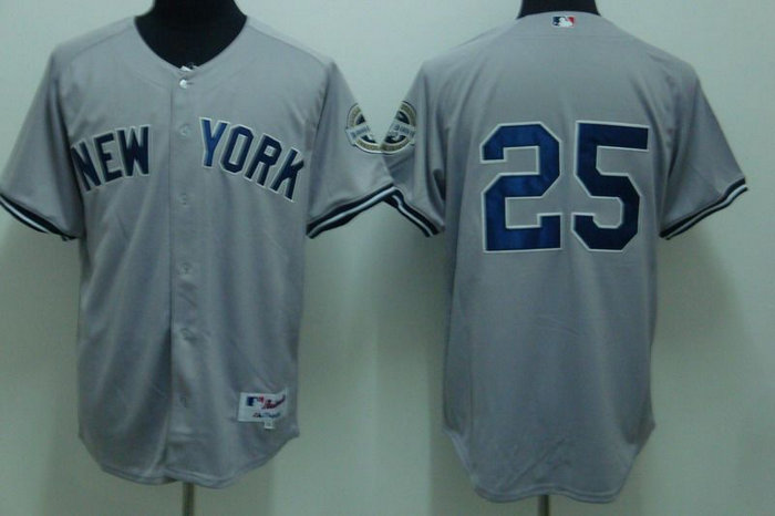 MLB Jersey New York Yankees #25 Teixiea GREY Jersey MLB Jersey New York Yankees #25 Teixiea GREY Jersey
