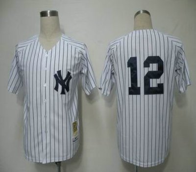 New York Yankees 12 White M&N