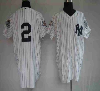 New York Yankees 2 Derek Jeter white jerseys