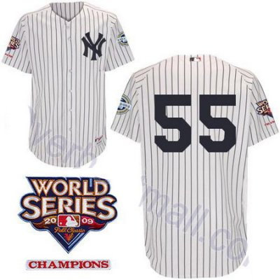 New York Yankees 55 Hideki Matsui White jerseys