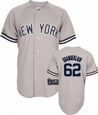 New York Yankees 62 Chamberlain grey Jersey New York Yankees 62 Chamberlain grey Jersey