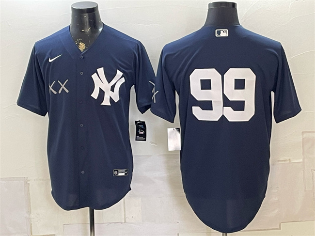 Men's New York Yankees x KAWS #99 Aaron Judge Navy Stadium Stitched Baseball Jersey Men's New York Yankees x KAWS #99 Aaron Judge Navy Stadium Stitched Baseball Jersey