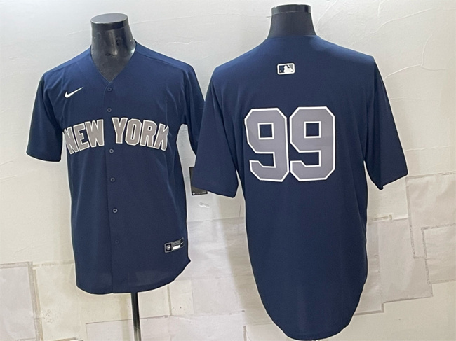 Men's New York Yankees #99 Aaron Judge Navy Limited Stitched Baseball Jersey
