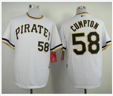 Pittsburgh Pirates #58 Brandon Cumpton White Alternate 2 Cool Base Stitched Baseball Jersey