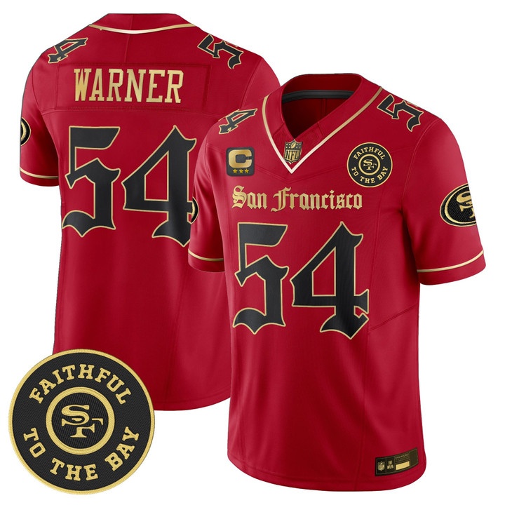 Men's San Francisco 49ers #54 Fred Warner 'Gothic Edition' Red Black Vapor Limited Jersey