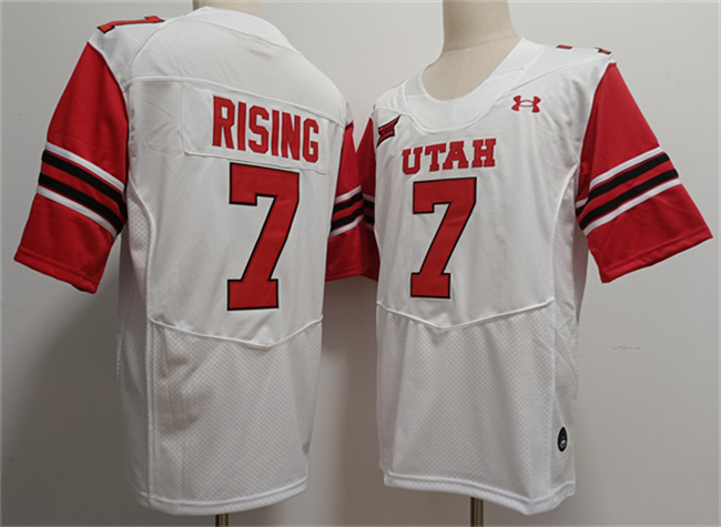 Custom Men's Utah Utes White Limited Stitched Football Jersey