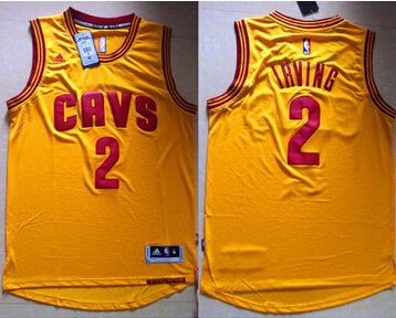 Cleveland Cavaliers #2 Kyrie Irving Yellow Alternate NBA Jersey
