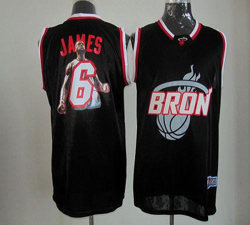 Heat #6 LeBron James Black Majestic Athletic Notorious Fashion Stitched NBA Jersey Heat #6 LeBron James Black Majestic Athletic Notorious Fashion Stitched NBA Jersey