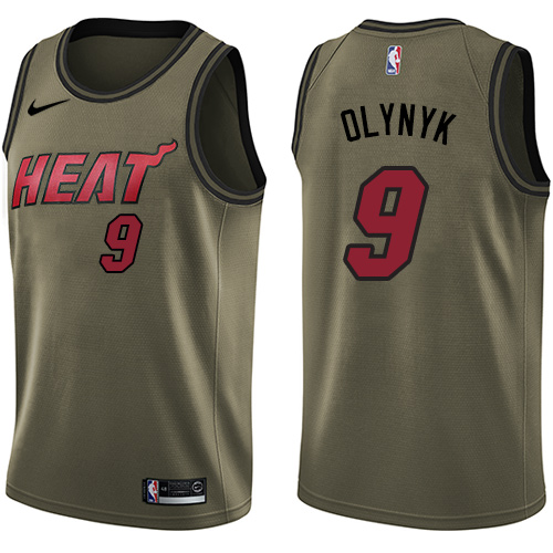 Nike Heat #9 Kelly Olynyk Green Salute to Service NBA Swingman Jersey Nike Heat #9 Kelly Olynyk Green Salute to Service NBA Swingman Jersey
