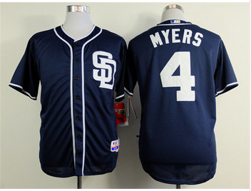 Authentic San Diego Padres Jersey 4 Wil Myers marinha cinza camuflagem branca Baseball Jersey bordados logos costurado