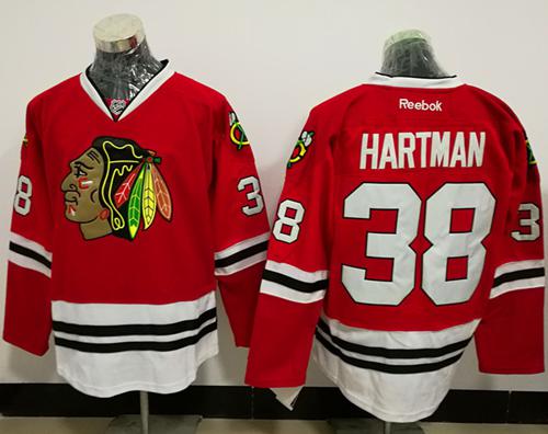 Blackhawks #38 Ryan Hartman Red Stitched NHL Jersey Blackhawks #38 Ryan Hartman Red Stitched NHL Jersey