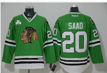 Chicago Blackhawks #20 Brandon Saad Green Stitched NHL Jersey Chicago Blackhawks #20 Brandon Saad Green Stitched NHL Jersey