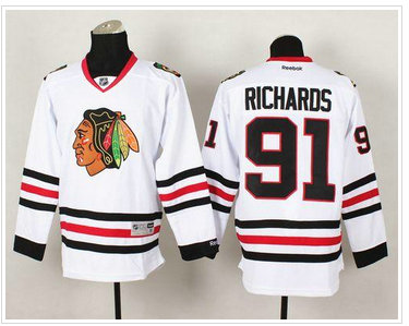 Chicago Blackhawks #91 Brad Richards White Stitched NHL Jersey Chicago Blackhawks #91 Brad Richards White Stitched NHL Jersey