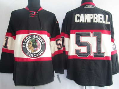 NHL Jerseys Chicago Blackhawks 51 Brian Campbell Black【The third section NHL Jerseys Chicago Blackhawks 51 Brian Campbell Black【The third section