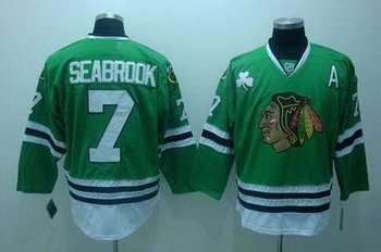 Chicago Blackhawks 7 Brent Seabrook Green Jerseys Chicago Blackhawks 7 Brent Seabrook Green Jerseys