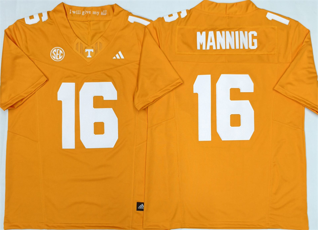 Men's Tennessee Volunteers #16 Peyton Manning Orange 2026 F.U.S.E. Stitched Jersey