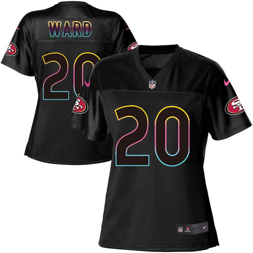 Nike 49ers #20 Jimmie Ward Black Women's NFL Fashion Game Jersey Nike 49ers #20 Jimmie Ward Black Women's NFL Fashion Game Jersey