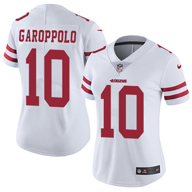Nike 49ers #10 Jimmy Garoppolo White Women's Stitched NFL Vapor Untouchable Limited Jersey Nike 49ers #10 Jimmy Garoppolo White Women's Stitched NFL Vapor Untouchable Limited Jersey