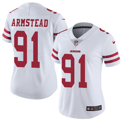 Nike 49ers #91 Arik Armstead White Women's Stitched NFL Vapor Untouchable Limited Jersey Nike 49ers #91 Arik Armstead White Women's Stitched NFL Vapor Untouchable Limited Jersey